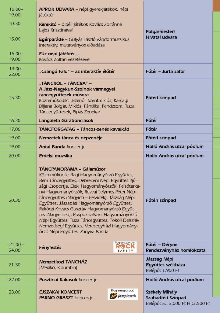 Programok – CSÁNGÓ FESZTIVÁL